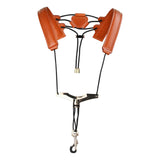 Maxbell Sax Harness Saxophone Strap Adults and Children Sax Bass Tenor Alto Brown