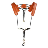 Maxbell Sax Harness Saxophone Strap Adults and Children Sax Bass Tenor Alto Brown