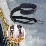 Maxbell Saxophone Strap Adjustable Neckband for Music Instrument Alto Sax Metal Hook