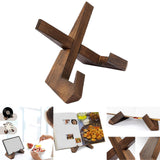Maxbell Portable Cookbook Holder for Kitchen Countertop Shelf Living Room