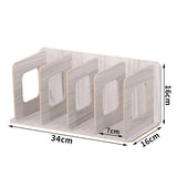 Maxbell Wood CD Rack Album Office Desk Display Shelf Holder Stand Storage Rack Grey