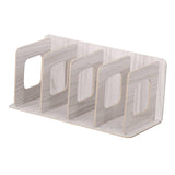 Maxbell Wood CD Rack Album Office Desk Display Shelf Holder Stand Storage Rack Grey