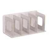 Maxbell Wood CD Rack Album Office Desk Display Shelf Holder Stand Storage Rack Grey
