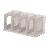 Maxbell Wood CD Rack Album Office Desk Display Shelf Holder Stand Storage Rack Grey