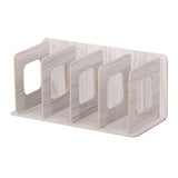 Maxbell Wood CD Rack Album Office Desk Display Shelf Holder Stand Storage Rack Grey