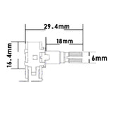 Maxbell Potentiometer Double Layer Potentiometer volume Control Pots for Guitar MN250K