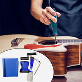 Maxbell Guitar Maintenance Kit DIY Kit Accessories Neck Bracket for Violin Ukulele Blue