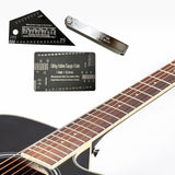 Maxbell 3Pcs Multifunctional Guitar Fret Rocker Luthier Tool for Electric Bass