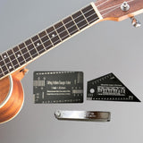 Maxbell 3Pcs Multifunctional Guitar Fret Rocker Luthier Tool for Electric Bass