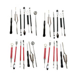 Maxbell Saxophones Repair Tool Durable Special Portable Accessories for Piccolo 7Pcs Black
