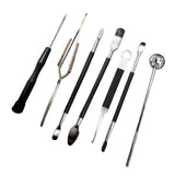 Maxbell Saxophones Repair Tool Durable Special Portable Accessories for Piccolo 7Pcs Black