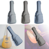 Maxbell 41 inch Guitar Gig Bag Bag Holder Sturdy Portable Extra Thicker for Folk Dark grey