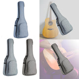 Maxbell 41 inch Guitar Gig Bag Bag Holder Sturdy Portable Extra Thicker for Folk Dark grey
