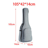 Maxbell 41 inch Guitar Gig Bag Bag Holder Sturdy Portable Extra Thicker for Folk Dark grey