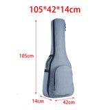 Maxbell 41 inch Guitar Gig Bag Bag Holder Sturdy Portable Extra Thicker for Folk Light blue