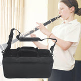 Maxbell Clarinet Case Comfortable Handheld Grip Clarinet Bag for Parts Accessory