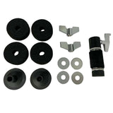 Maxbell Jazz Drum Clutch Pad Wear Resistant Cymbal Holder Fitments Practical Black