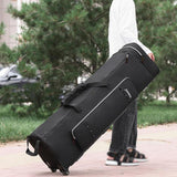 Maxbell Waterproof Drum Stand Bag with Wheels Handmade Drum Accs Case Weatherproof 105CM Black