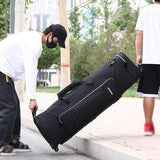 Maxbell Waterproof Drum Stand Bag with Wheels Handmade Drum Accs Case Weatherproof 105CM Black
