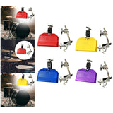 Maxbell High Pitched Cow Bell with Holder Clamp Percussion for Party Red