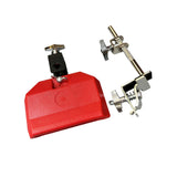 Maxbell High Pitched Cow Bell with Holder Clamp Percussion for Party Red