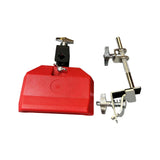 Maxbell High Pitched Cow Bell with Holder Clamp Percussion for Party Red