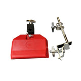 Maxbell High Pitched Cow Bell with Holder Clamp Percussion for Party Red