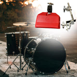 Maxbell High Pitched Cow Bell with Holder Clamp Percussion for Party Red