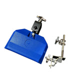 Maxbell High Pitched Cow Bell with Holder Clamp Percussion for Party Blue