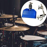 Maxbell High Pitched Cow Bell with Holder Clamp Percussion for Party Blue
