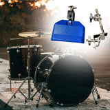 Maxbell High Pitched Cow Bell with Holder Clamp Percussion for Party Blue