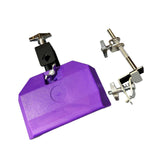 Maxbell High Pitched Cow Bell with Holder Clamp Percussion for Party Violet