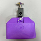 Maxbell High Pitched Cow Bell with Holder Clamp Percussion for Party Violet