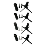 Maxbell Mouthpiece Set Professional Stable for Wind Instrument Beginner Replace Black Straight