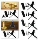 Maxbell Mouthpiece Set Professional Stable for Wind Instrument Beginner Replace Black Straight