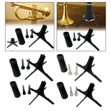 Maxbell Mouthpiece Set Professional Stable for Wind Instrument Beginner Replace Black Straight