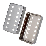 Maxbell 2Pcs Copper Guitar Pickup Cover for 6 Strings Electric Guitar Replacement Argent