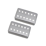 Maxbell 2Pcs Copper Guitar Pickup Cover for 6 Strings Electric Guitar Replacement Argent