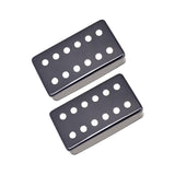 Maxbell 2Pcs Copper Guitar Pickup Cover for 6 Strings Electric Guitar Replacement Black