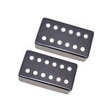 Maxbell 2Pcs Copper Guitar Pickup Cover for 6 Strings Electric Guitar Replacement Black