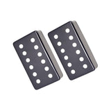 Maxbell 2Pcs Copper Guitar Pickup Cover for 6 Strings Electric Guitar Replacement Black