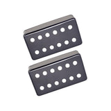Maxbell 2Pcs Copper Guitar Pickup Cover for 6 Strings Electric Guitar Replacement Black