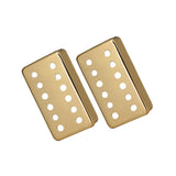 Maxbell 2Pcs Copper Guitar Pickup Cover for 6 Strings Electric Guitar Replacement Aureate