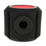 Maxbell Microphone Screen Acoustic Sponge for Radio Studio Outdoor Performance  Standard Red