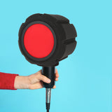 Maxbell Microphone Screen Acoustic Sponge for Radio Studio Outdoor Performance  Standard Red