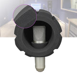 Maxbell Microphone Screen Acoustic Sponge for Radio Studio Outdoor Performance Mic Sponge+Holder