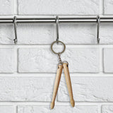 Maxbell Drumstick Keychain Wood Keychain Gadget for Birthday mother Day