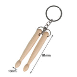 Maxbell Drumstick Keychain Wood Keychain Gadget for Birthday mother Day