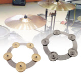 Maxbell Cymbals Ching Percussion with Single Row for Hihats Rides Crashes Aureate