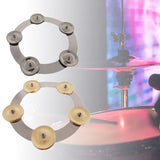 Maxbell Cymbals Ching Percussion with Single Row for Hihats Rides Crashes Aureate